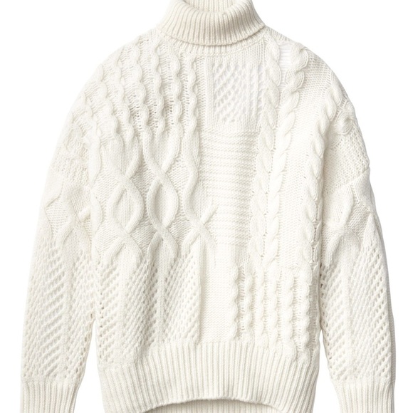 Athleta Sweaters - Athleta Wool Cashmere Cable Knit Sweater | Dreamy Cream  | Size Small
